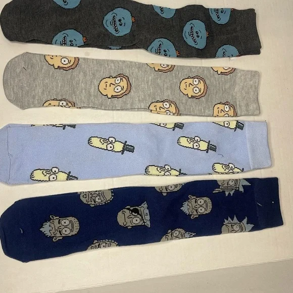 Rick and Morty adult crew socks. - Picture 1 of 2